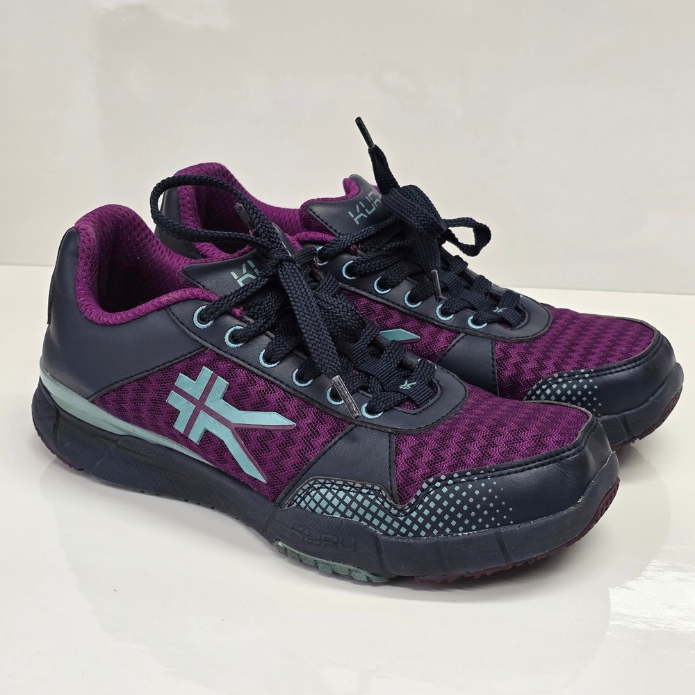 KURU Quantum‎ Walking Shoes Womens 7 Medium Purple Sneakers Sporty